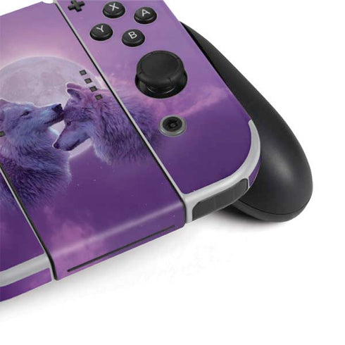 Vincent Hie Loving Wolves Nintendo Switch OLED (2021) Skin